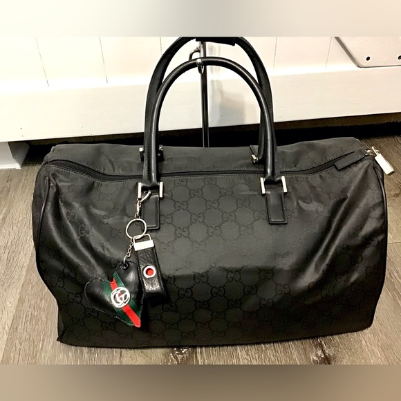 Gucci Handbags - Gucci GG Canvas Travel Bag Black